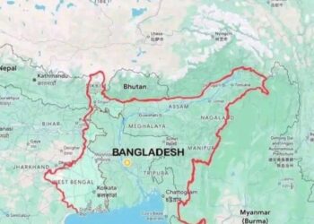 ASSAM, IN MAP OF PROPOSED GREATER ISLAMIC BANGLADESH