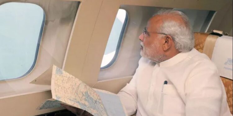 ৪৬ মিনিট ধৰি পাকিস্তানৰ এয়াৰ স্পেচত নৰেন্দ্ৰ মোদীৰ বিশেষ বিমান