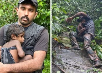 হৃদয় চুই যোৱা কেইখনমান ছবি; কেৰালাৰ অৰণ্যৰ পৰা ৫ দিনৰ অন্তত উদ্ধাৰ ৪ শিশু