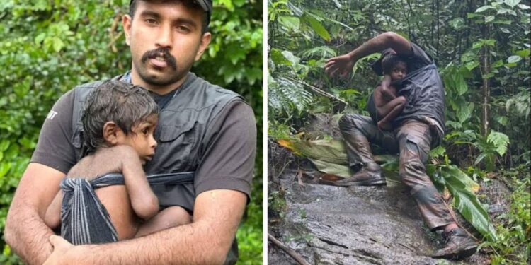 হৃদয় চুই যোৱা কেইখনমান ছবি; কেৰালাৰ অৰণ্যৰ পৰা ৫ দিনৰ অন্তত উদ্ধাৰ ৪ শিশু