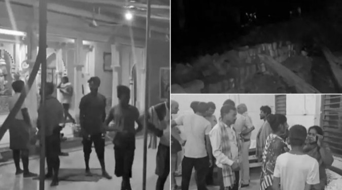 পানীত খেলি থকা সময়তে শিশুৰ ওপৰত খহি পৰিল মন্দিৰৰ দেৱাল; দুটি শিশুৰ মৃত্যু