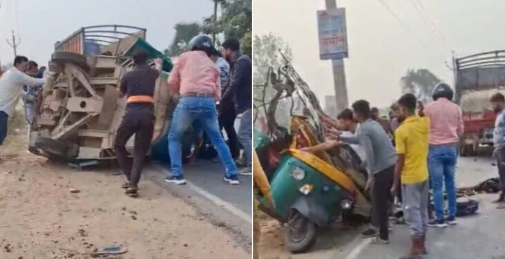 ভয়ংকৰ পথ দুৰ্ঘটনা; ট্ৰাকৰ খুন্দাত চাৰিগৰাকী স্কুলীয়া শিক্ষাৰ্থীৰ মৃত্যু