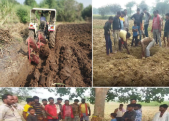 ট্ৰেক্টৰেৰে হাল বাই থাকোঁতে ওলাল এক অদ্ভুত শব্দ, দেখি চকু কঁপালত উঠিল সকলোৰে