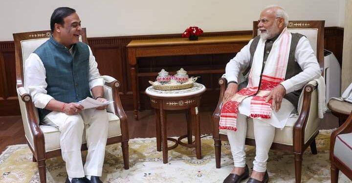 আজি নতুন দিল্লীত প্ৰধানমন্ত্ৰীক মোদীক সাক্ষাৎ মুখ্যমন্ত্ৰী ড০ হিমন্ত বিশ্ব শৰ্মাৰ