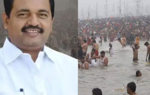 মহাকুম্ভৰ সময়ত ত্ৰিবেণী সংগমত স্নান কৰিবলৈ গৈ এন চি পি নেতাৰ সৈতে ভয়ংকৰ কাণ্ড