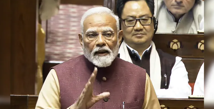 লোকসভাৰ দৰে ৰাজ্যসভাতো কংগ্ৰেছক চোকা সমালোচনা নৰেন্দ্ৰ মোদীৰ