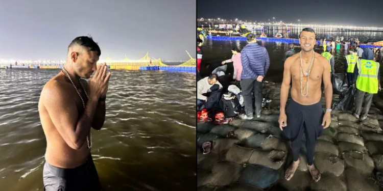 মাজনিশা মহাকুম্ভত মহাস্নান টীম ইণ্ডিয়াৰ এইগৰাকী খেলুৱৈৰ, ছ’চিয়েল মিডিয়াত ভাইৰেল ছবি