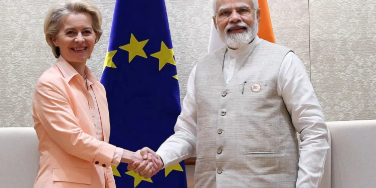ইউৰোপীয় আয়োগৰ সভানেত্ৰীৰ সৈতে দেশৰ প্ৰধানমন্ত্ৰী নৰেন্দ্ৰ মোদী