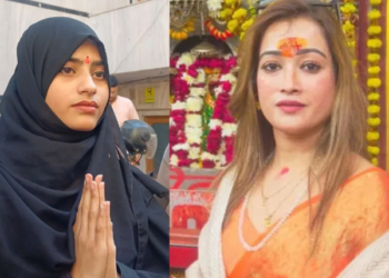 হিজাব পৰিধান কৰি সনাতনী পদযাত্ৰাত অংশ ল’লে মুছলমান যুৱতীয়ে, ক’লে- সনাতন ধৰ্ম….