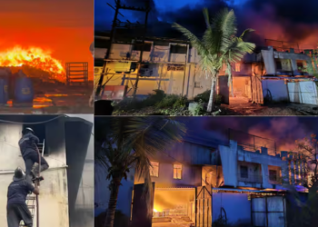 কাৰখানাত ভয়ংকৰ অগ্নিকাণ্ড; ৩ গৰাকীৰ মৃত্যু, কেইবাজনো আৱদ্ধ