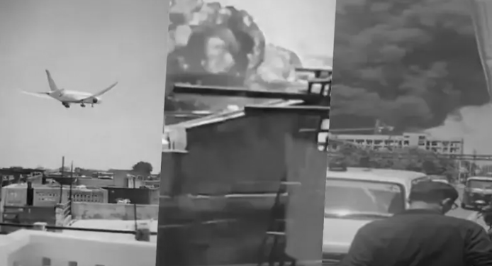 নিয়ন্ত্ৰণ হেৰুৱাই চিকিৎসকৰ হোষ্টেলত পৰিল বিমান; গাৰ নোম শিয়ৰি উঠা ফটো