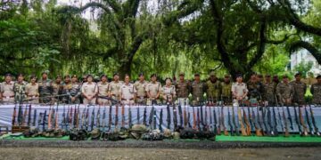 নিৰাপত্তাৰক্ষীৰ সফলতা; মণিপুৰত বৃহৎ পৰিমাণৰ অস্ত্ৰ-শস্ত্ৰসহ বিস্ফোৰক সামগ্ৰী উদ্ধাৰ