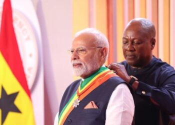 প্ৰধানমন্ত্ৰী মোদীলৈ ঘানাৰ সৰ্বোচ্চ অসামৰিক সন্মান….