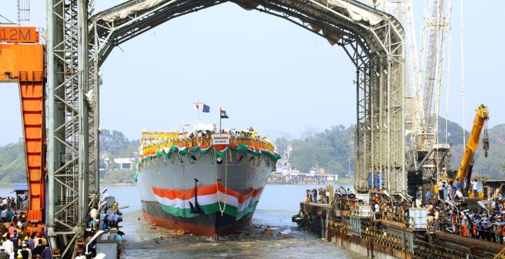 শক্তি বৃদ্ধি হ’ল ভাৰতৰ; নৌসেনাত একেদিনাই যোগ দিলে দুখন যুদ্ধ জাহাজ