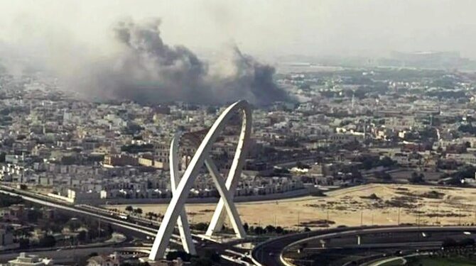 কাটাৰৰ ৰাজধানীত ইজৰাইলৰ বৃহৎ আক্ৰমণ, লক্ষ্য কৰি  ল’লে হামাছৰ শীৰ্ষ নেতাক